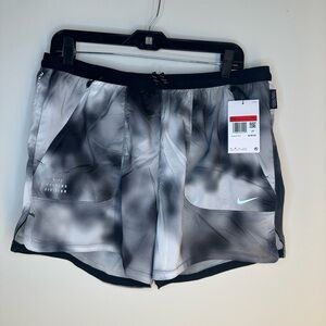 Nike Black and White Running Shorts